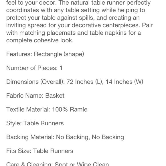 Threshold table runner - Picture 5 of 8